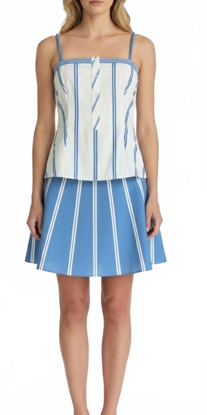 NEW ANNA CATE lillie mini dress in cloud ribbon stripe